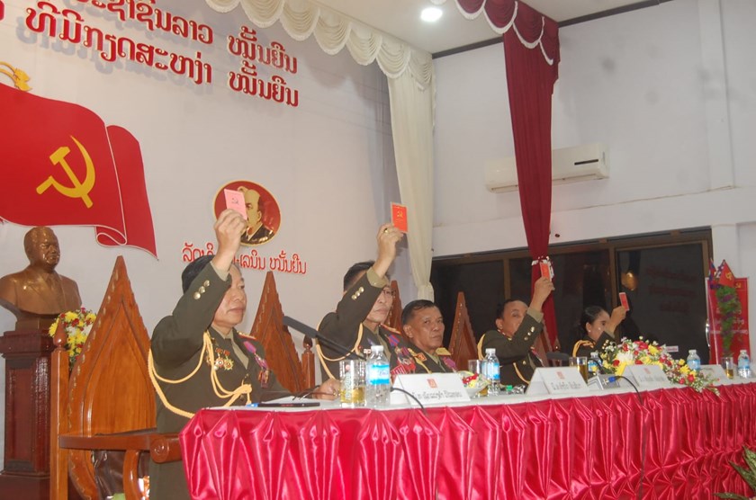 ຄະນະພັກຮາກຖານ ຫ້ອງການເມືອງ ກອງພົນທີ 5 ສຳເລັດກອງປະຊຸມໃຫຍ່ ຄັ້ງທີ ⅠⅩ