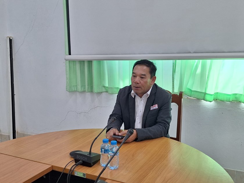 ຮອງຫົວໜ້າ ຄອສພພົບປະພະນັກງານສື່ມວນຊົນແຂວງຄໍາມ່ວນ